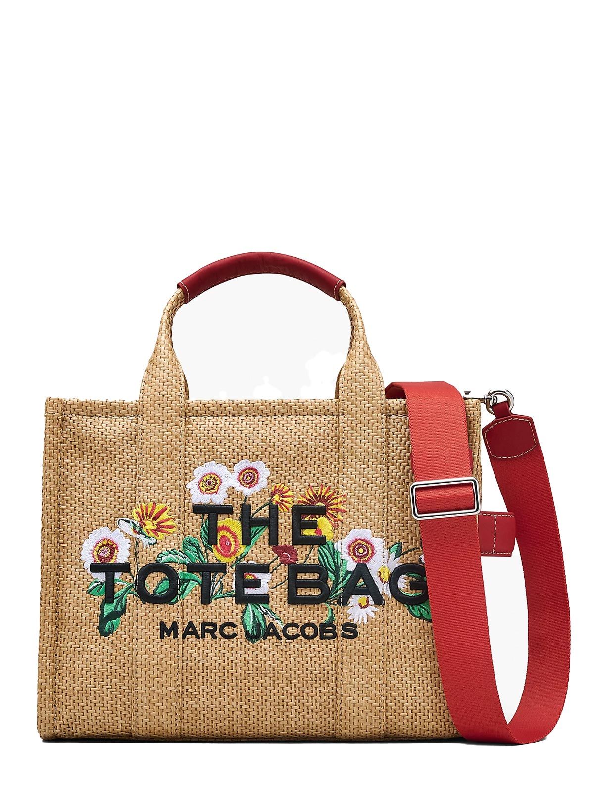 夏にピッタリ ★MARC JACOBS★THE TOTE BAG ラフィア ミディアム Tote Bag Marc Jacobs floral raffia | Quaranta Boutique Marc